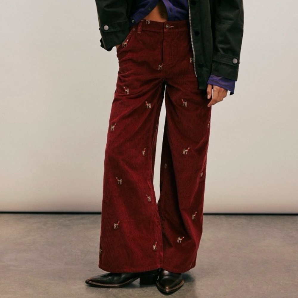 Free People We the Free‎ Clifton Cord Wide-Leg Jeans.